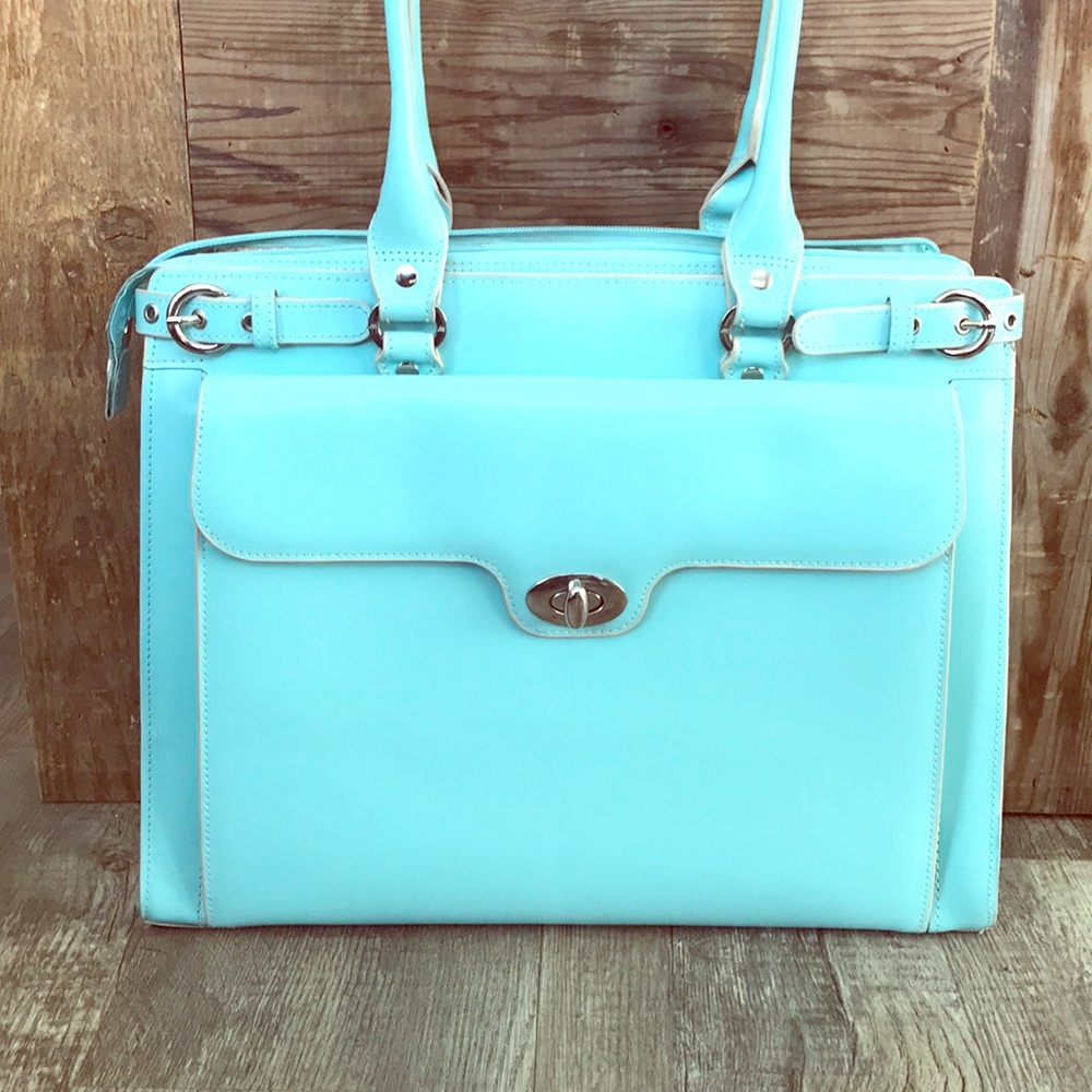Adorable blue briefcase